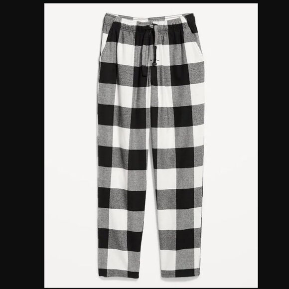 Old Navy Matching Flannel Pajama Pants Men's Black Buffalo Plaid NWT! - Picture 3 of 11